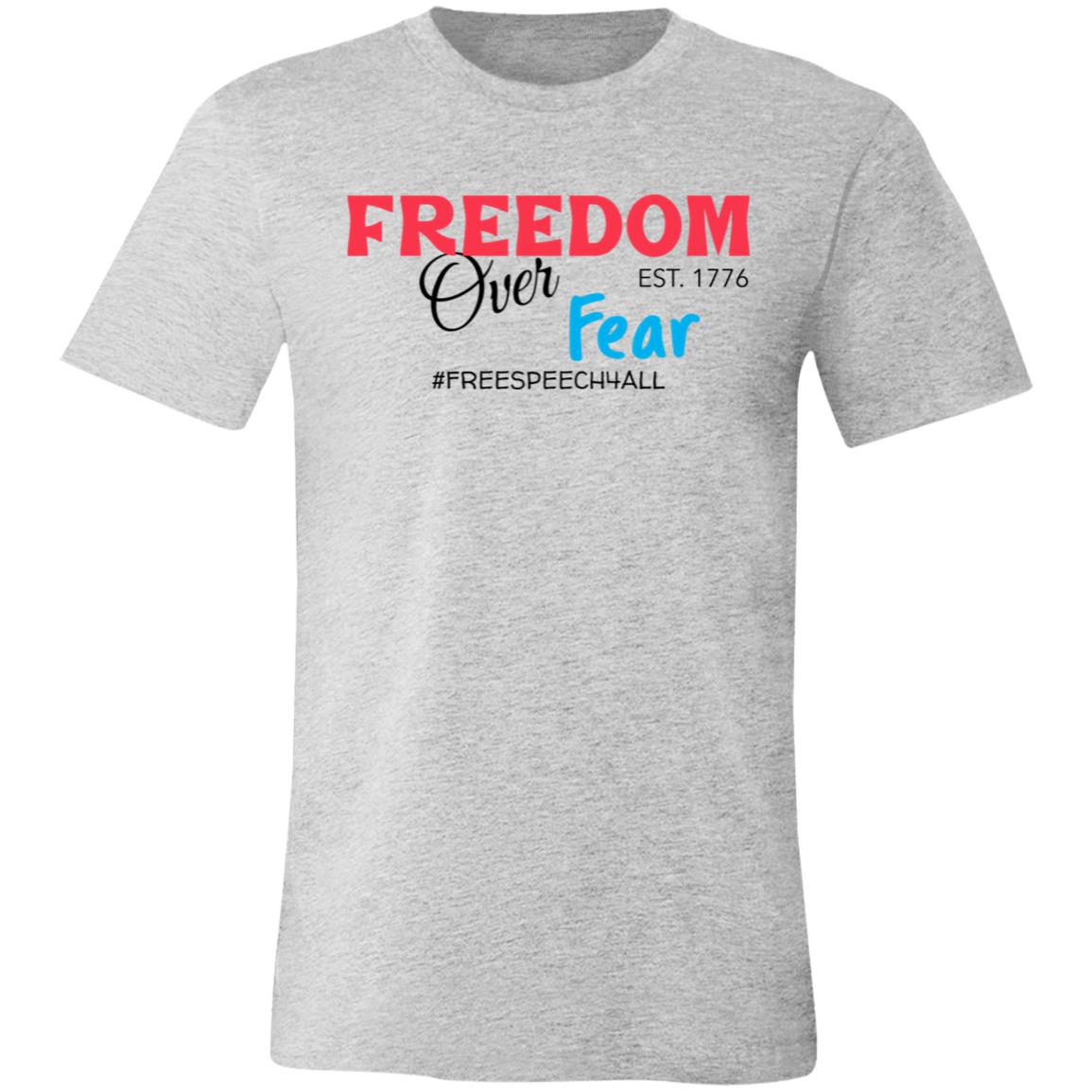Freedom Over Fear Unisex Jersey Short-Sleeve T-Shirt