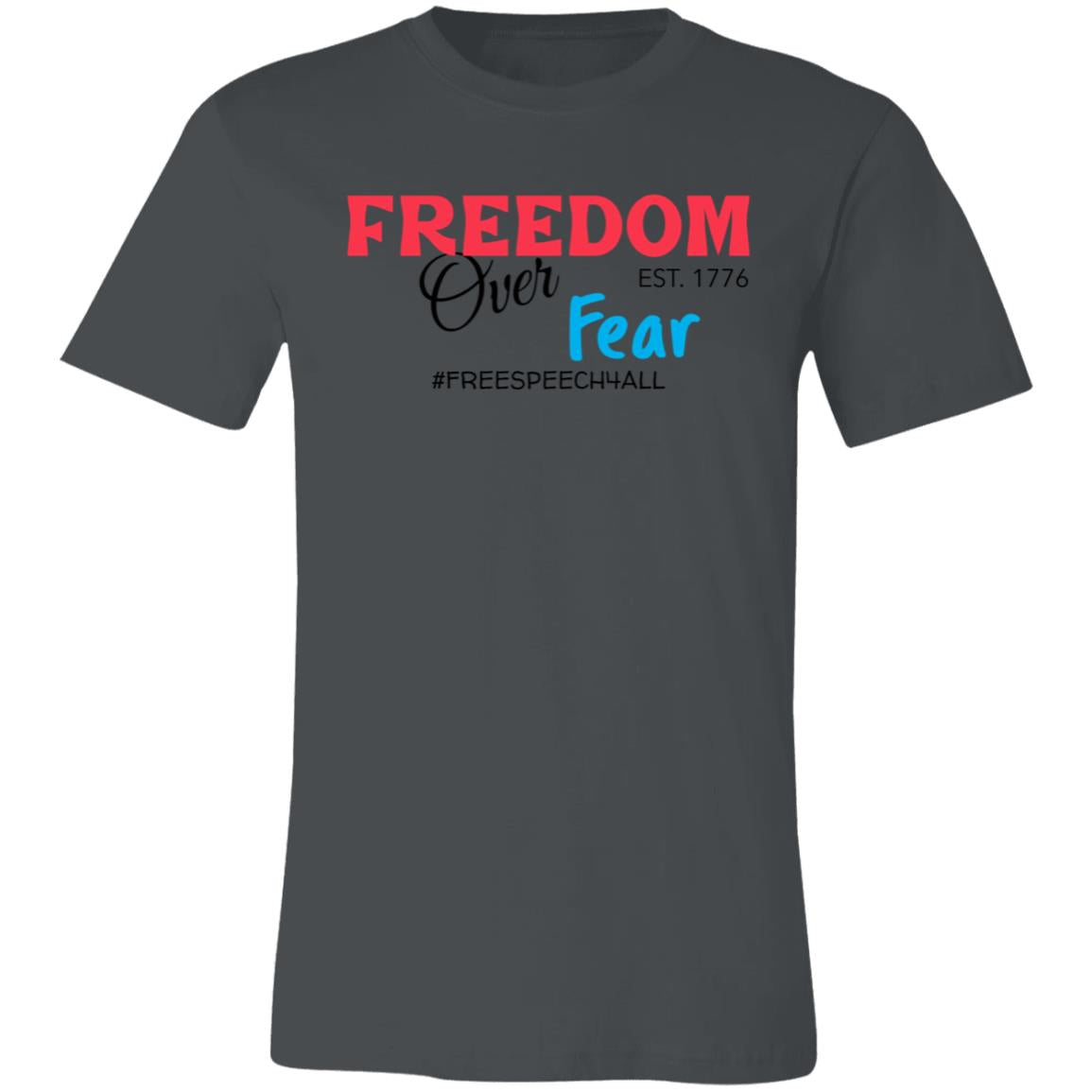 Freedom Over Fear Unisex Jersey Short-Sleeve T-Shirt