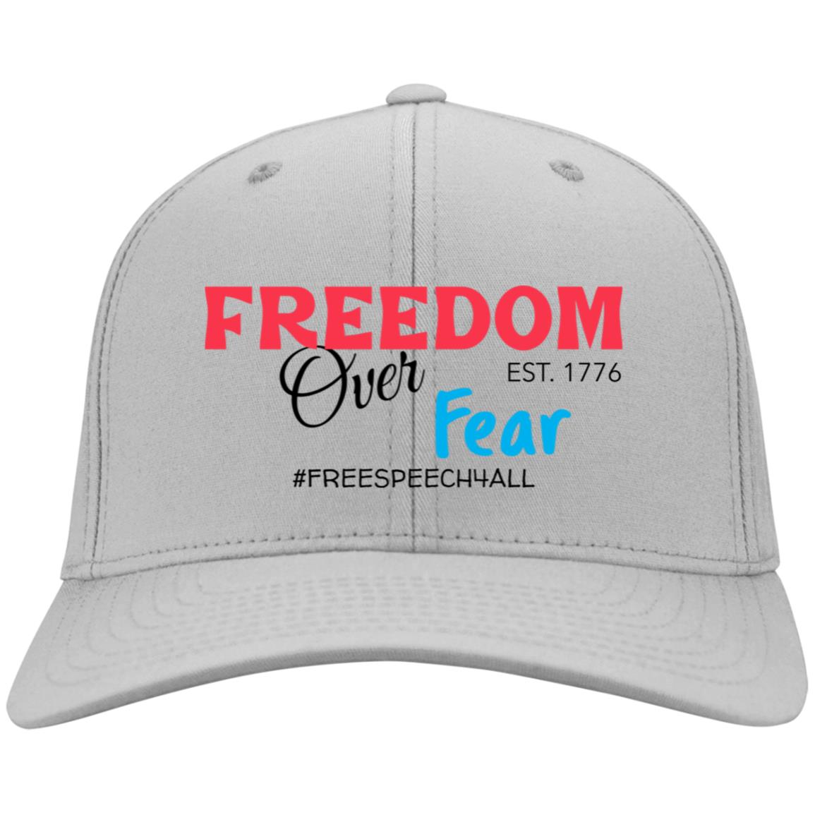 Freedom Over Fear Embroidered Twill Cap