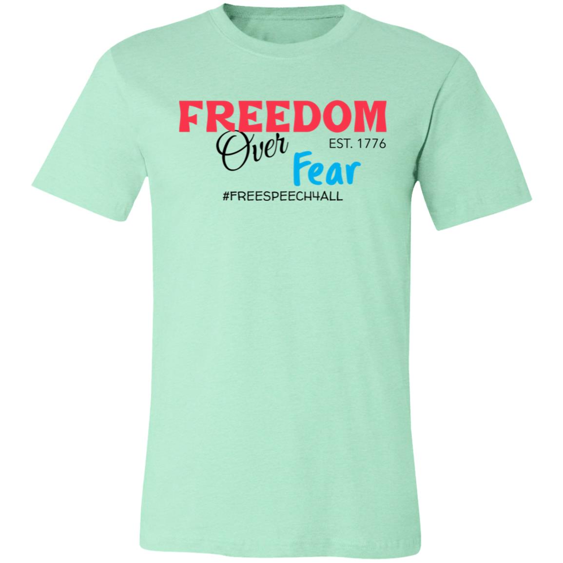 Freedom Over Fear Unisex Jersey Short-Sleeve T-Shirt
