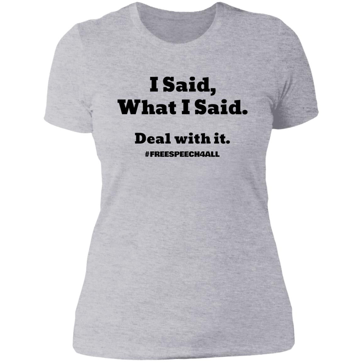 Deal with It Ladies' Boyfriend T-Shirt