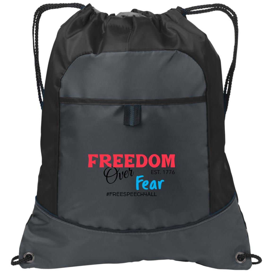 Freedom Over Fear Pocket Cinch Pack