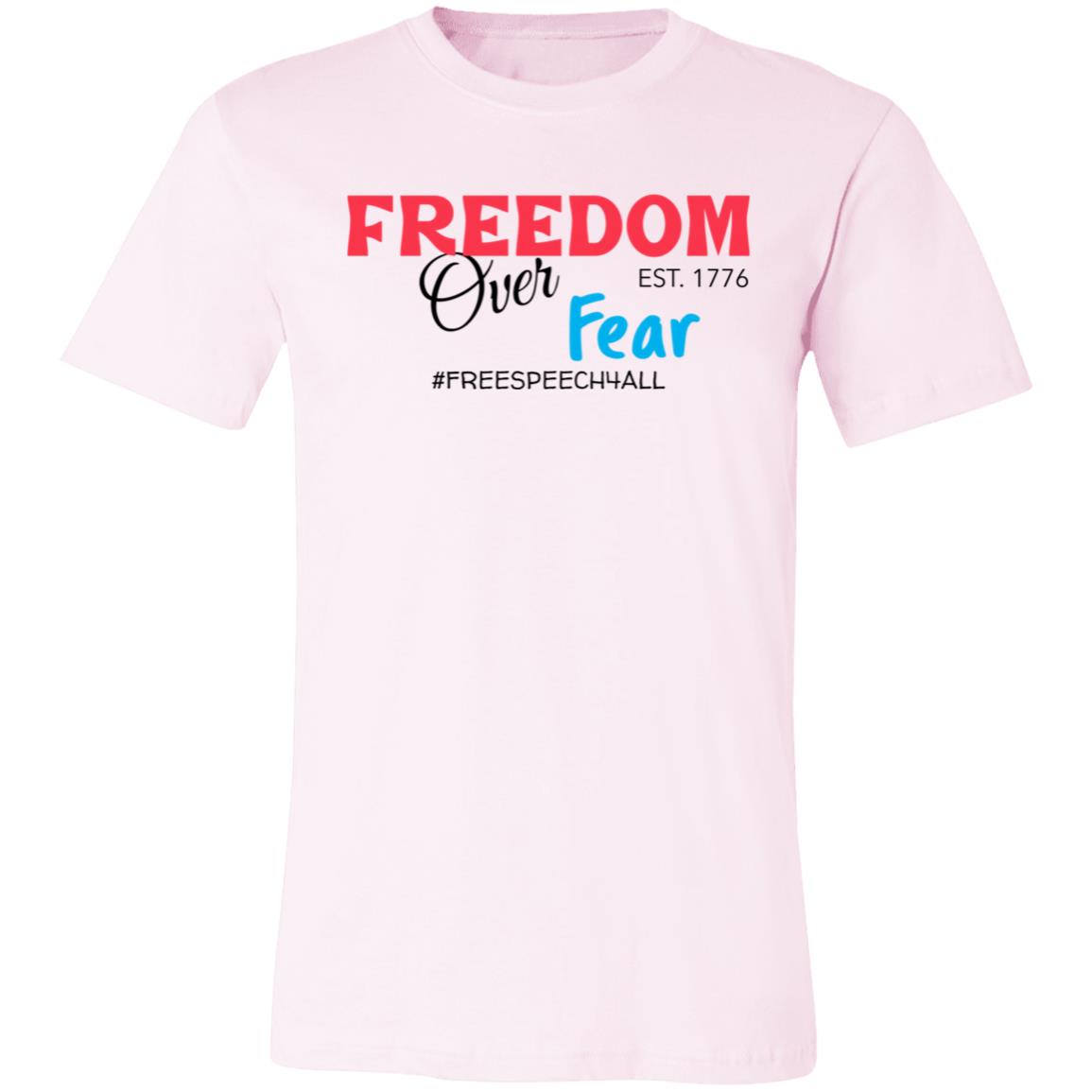 Freedom Over Fear Unisex Jersey Short-Sleeve T-Shirt