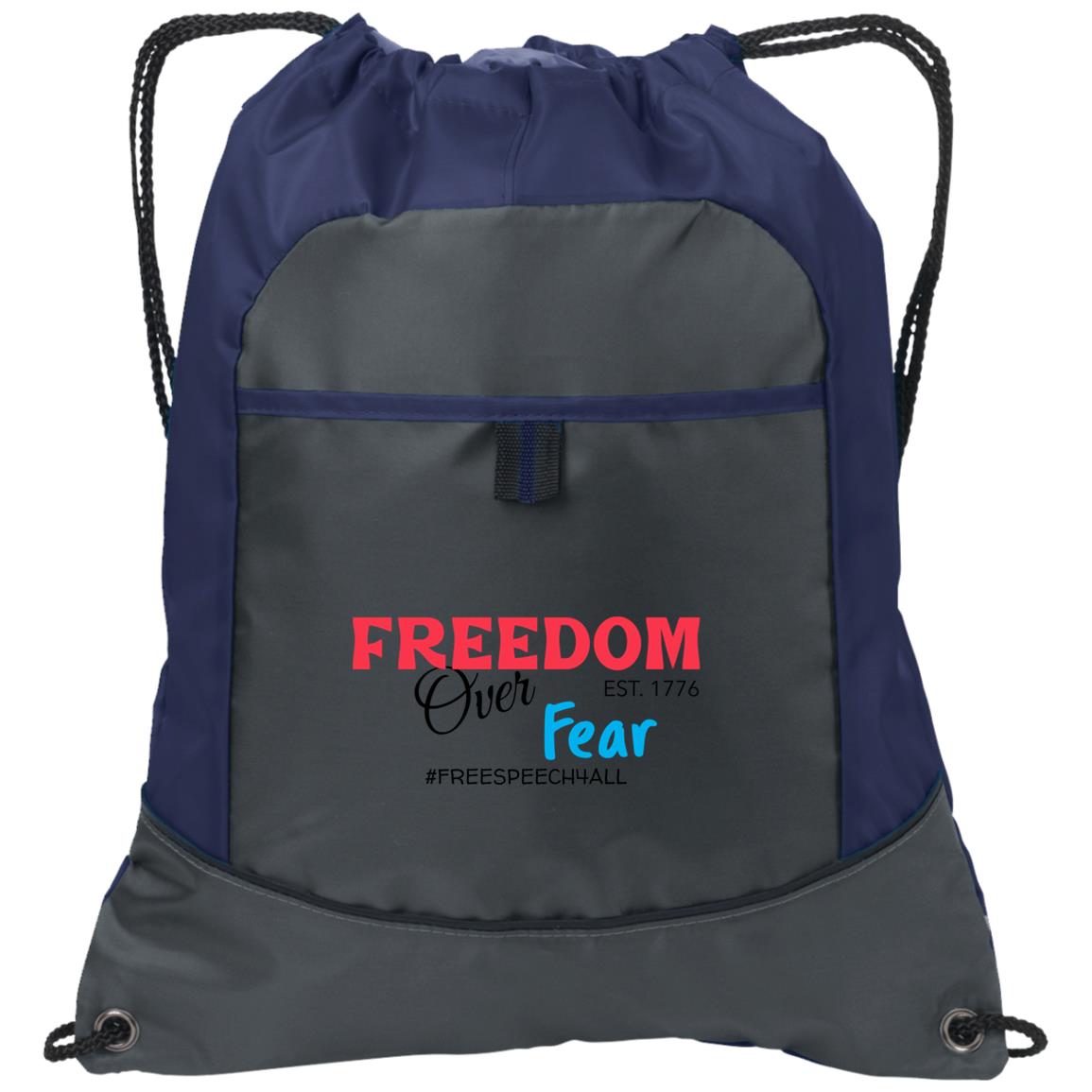 Freedom Over Fear Pocket Cinch Pack