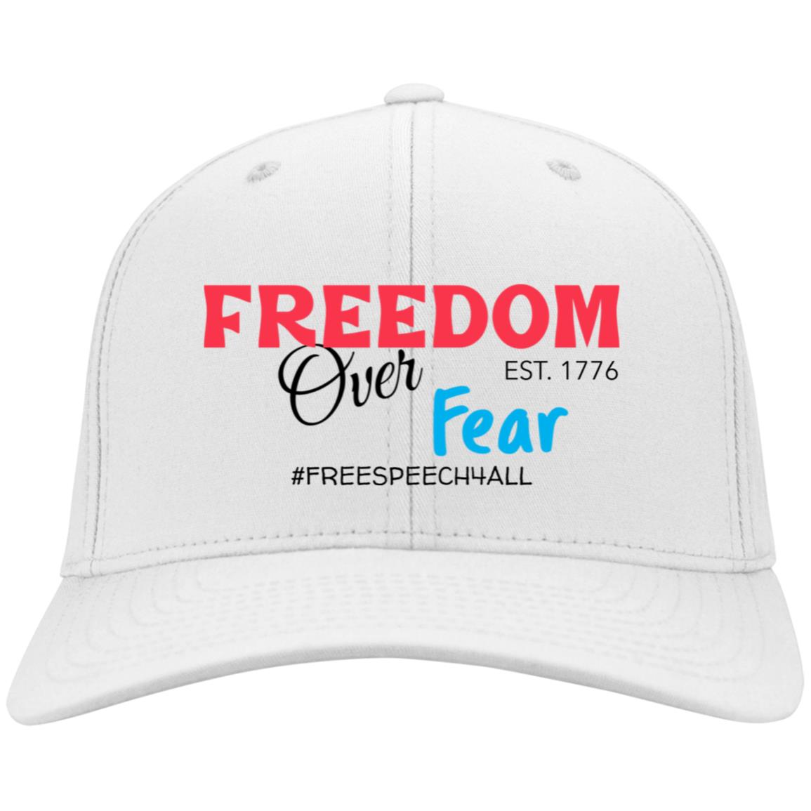 Freedom Over Fear Embroidered Twill Cap